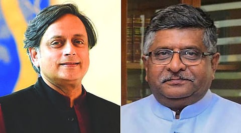 Shashi Tharoor files criminal defamation case against Union Law Minister Ravi Shankar Prasad