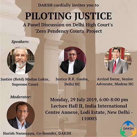 DAKSH to hold Panel Discussion on Delhi High Court’s Zero Pendency Courts Project