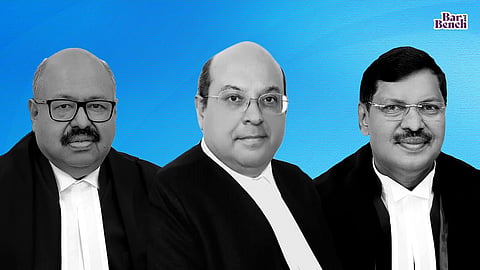 Justices Rohinton Nariman, Hrishikesh Roy, BR Gavai
