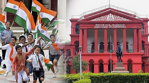 Karnataka High Court, students with national flag