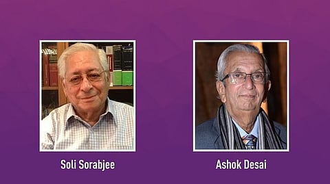 Soli Sorabjee and Ashok Desai
