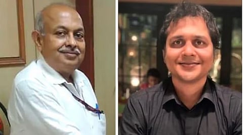 Director ED Sanjay Kumar Mishra and Saket Gokhale

