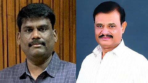 IFS officer R Ravi Shankar and Minister Muniratna
