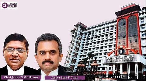 Chief Justice S Manikumar and Justice Shaji P Chaly with Kerala HC