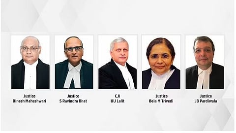 Five-judge Constitution Bench, EWS