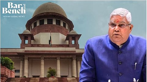Vice President Jagdeep Dhankar and Supreme courtFacebook
