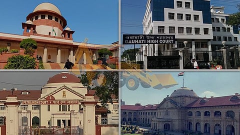 Supreme Court, Gauhati High Court, Patna High Court, Allahabad High Court
