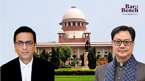 CJI, Supreme Court and Kiren Rijiju