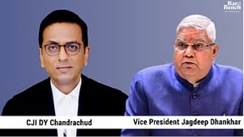 CJI DY Chndrachud ,Vice President Jagdeep Dhankhar