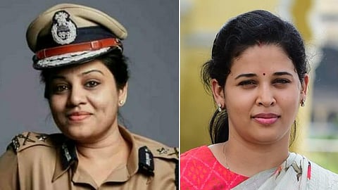 IAS Rohini Sindhuri and IPS Roopa Moudgil