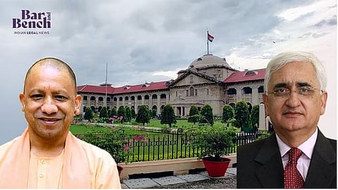 Allahabad HC with Salman Khurshid and Yogi Adityanath
