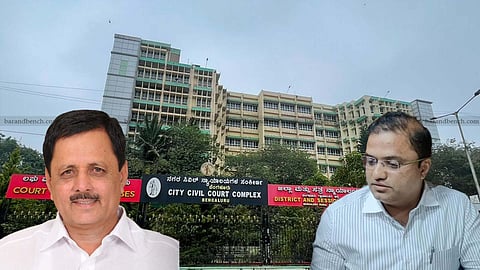 BJP MLA Madal Virupakshappa, his son Prashanth and Bengaluru city civil court