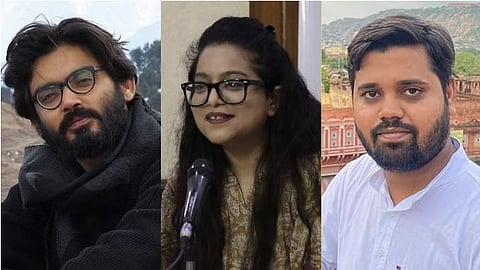Sharjeel Imam, Safoora Zargar, Asif Iqbal Tanha