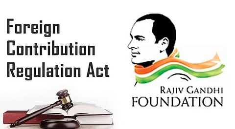 Rajiv Gandhi Foundation and FCRA