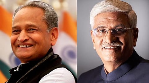 Ashok Gehlot and Gajendra Singh Shekhawat
