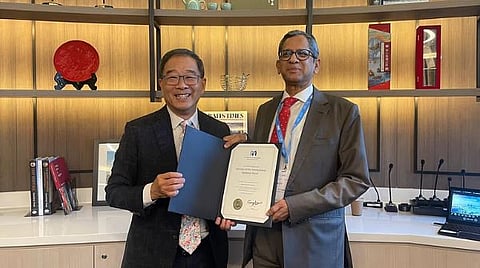 SIMC chairperson George Lim and Former Chief Justice of India NV Ramana