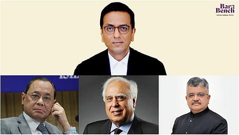 CJI DY Chandrachud, Ranjan Gogoi, kapil sibal, Tushar mehta
