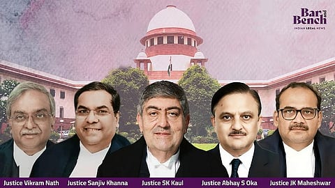 Justice Vikram Nath, Justice S Khanna, Justice SK Kaul, Justice A S Oka, Justice JK  Maheshwari