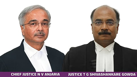 Chief Justice N V Anjaria and Justice T G Shivashankare Gowda