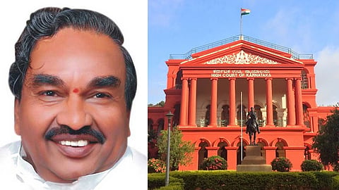 Karnataka High Court and farmer DyCM K S Eshwarappa