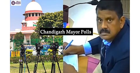 Supreme Court, Chandigarh Mayor Polls; RO Anil Masih (R)

