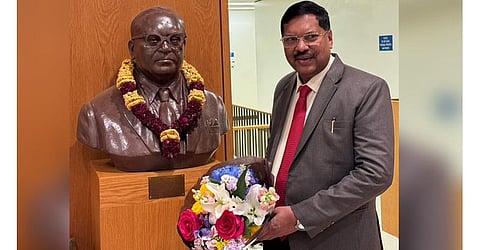 Justice BR Gavai pays homage to Dr. Ambedkar at Columbia University
