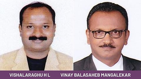 KSBC Chairman Vishal Raghu H L and Vice Chairman Vinay Mangalekar