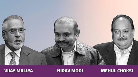Vijay Mallya, Nirav Modi, Mehul Choksi
