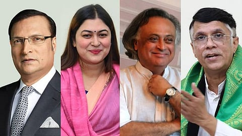 Rajat Sharma and Ragini Nayak, Jairam Ramesh and Pawan Kherafacebook

