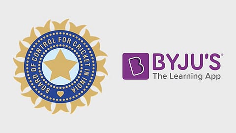 BCCI and Byju's logos