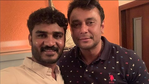 Actors Darshan and Chikkanna