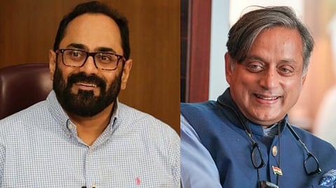 Rajeev Chandrasekhar and Shashi Tharoorfacebook