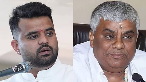 Prajwal Revanna and HD Revanna