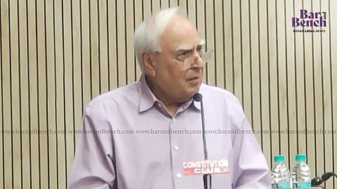 Senior Advocate Kapil Sibal
