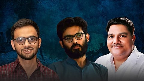 Umar Khalid, Sharjeel Imam, Tahir Hussain