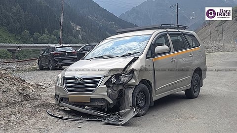 Motor vehicle accident (For representation only).