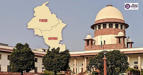 Supreme Court with Punjab and Haryana Map
