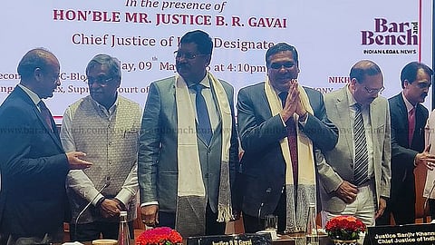 CJI Sanjiv Khanna (third from left) at SCAORA Farewell