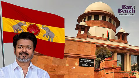 Vijay, TVK Flag and Supreme Court
