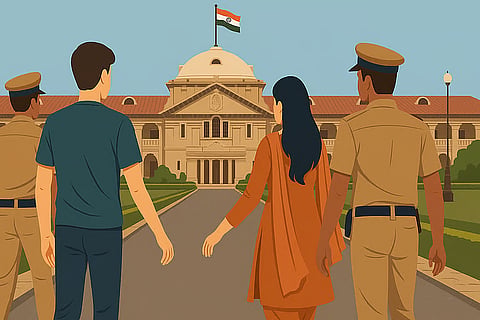 ಅಂತರ್ಧರ್ಮೀಯ ಜೋಡಿಯ ಅಕ್ರಮ ಬಂಧನ: ಉತ್ತರ ಪ್ರದೇಶ ಪೊಲೀಸರಿಗೆ ಅಲಾಹಾಬಾದ್ ಹೈಕೋರ್ಟ್ ತರಾಟೆ; ರಕ್ಷಣೆಗೆ ಆದೇಶ