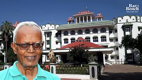 Madurai Bench of Madras HC with picture of Stan Swamy

