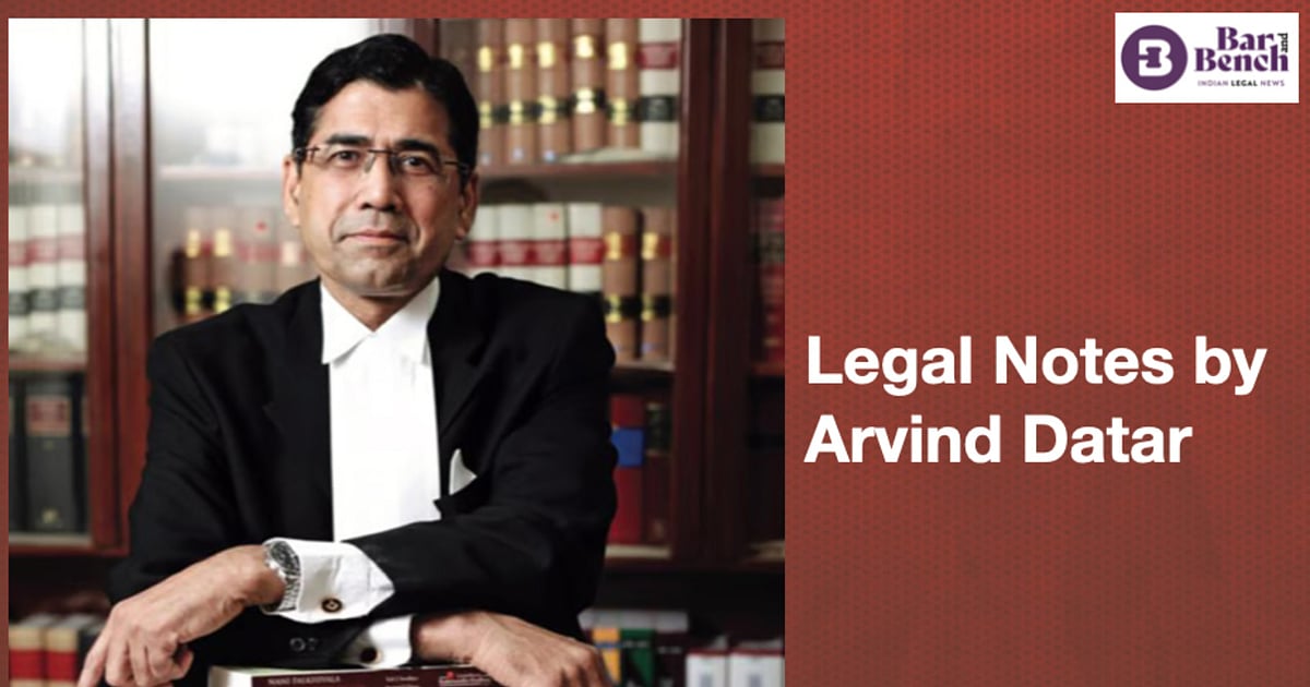 Arvind Hanglem Notes Legal Notes by Arvind Datar: The many facets of federalism
