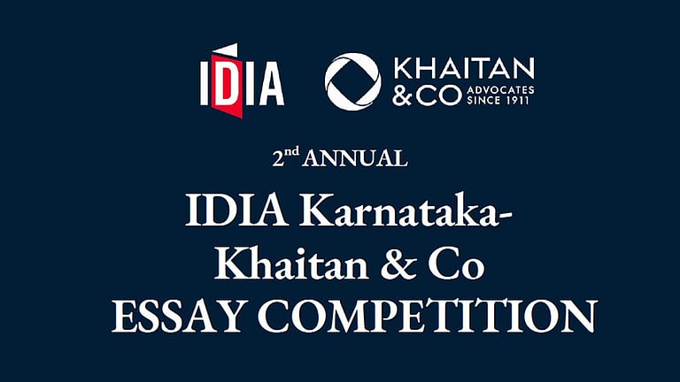 Win an internship with Khaitan & Co in the 2nd IDIA Karnataka Essay ...