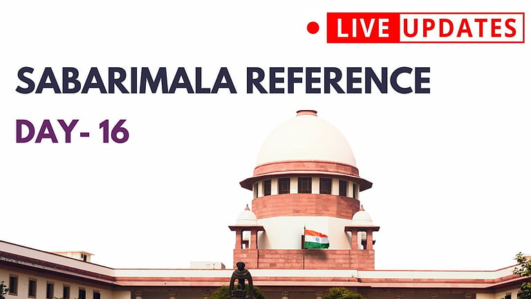 Sabarimala reference hearing: Live updates from Supreme Court - Day 16