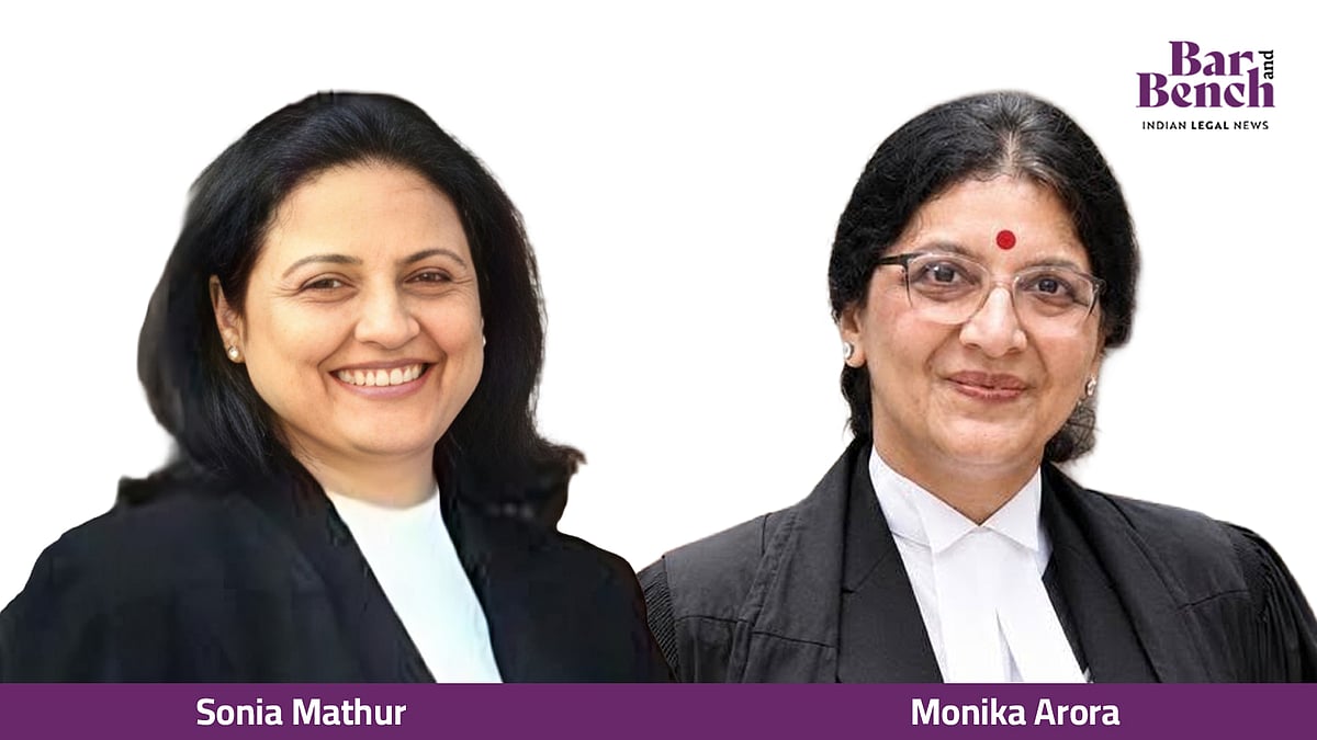 Delhi High Court Chief Justice nominates Senior Advocate Sonia Mathur and Advocate Monika Arora as members of the Bar Council of Delhi