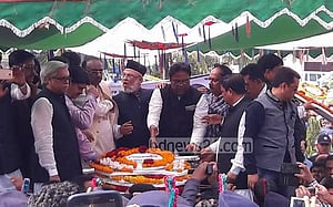 দিরাইয়ে সুরঞ্জিতের শেষকৃত্য সম্পন্ন