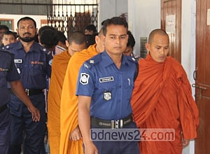 রাঙামাটিতে আটক ১৬: পাঁচ জন হেফাজতে