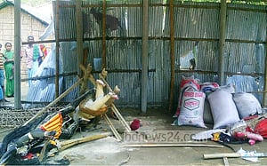‘চাঁদা না পেয়ে’ সাঘাটায় মন্দির ভাংচুর