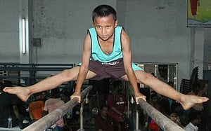 বর্ষাকালীন জিমন্যাস্টিকসে সাদ্দাম-বানু সেরা