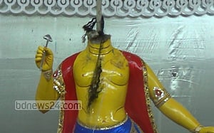 ঝালকাঠিতে মন্দিরে ভাংচুর: পাল্টাপাল্টি মামলা